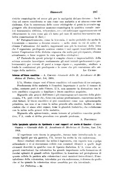 La pediatria periodico mensile indirizzato al progresso degli studi sulle malattie dei bambini