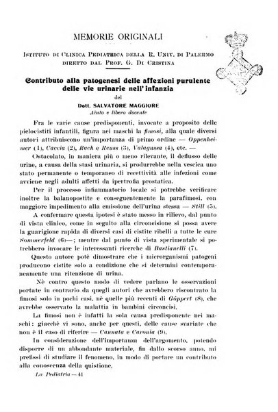 La pediatria periodico mensile indirizzato al progresso degli studi sulle malattie dei bambini