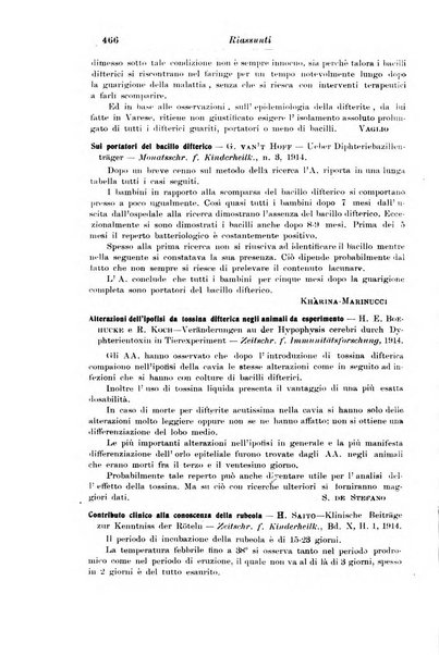 La pediatria periodico mensile indirizzato al progresso degli studi sulle malattie dei bambini