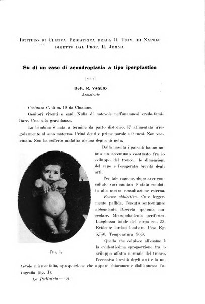 La pediatria periodico mensile indirizzato al progresso degli studi sulle malattie dei bambini