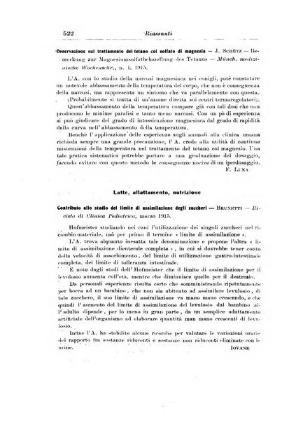 La pediatria periodico mensile indirizzato al progresso degli studi sulle malattie dei bambini