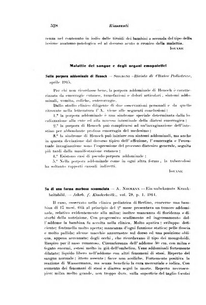 La pediatria periodico mensile indirizzato al progresso degli studi sulle malattie dei bambini