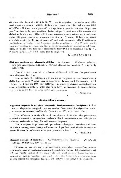 La pediatria periodico mensile indirizzato al progresso degli studi sulle malattie dei bambini