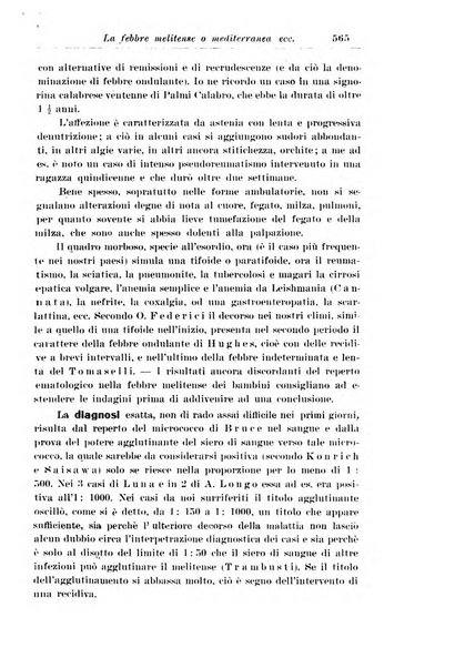 La pediatria periodico mensile indirizzato al progresso degli studi sulle malattie dei bambini