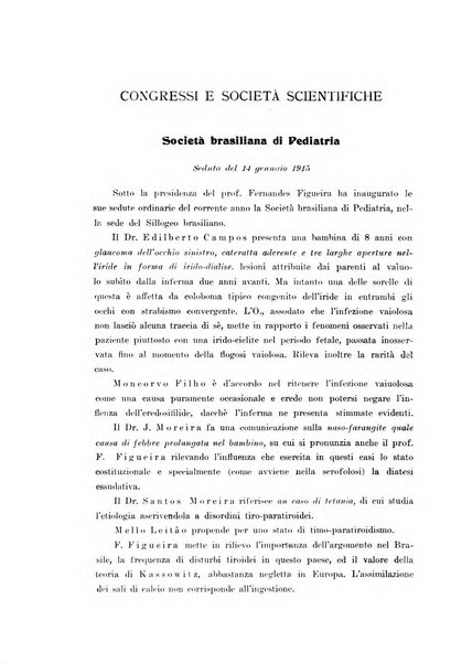 La pediatria periodico mensile indirizzato al progresso degli studi sulle malattie dei bambini