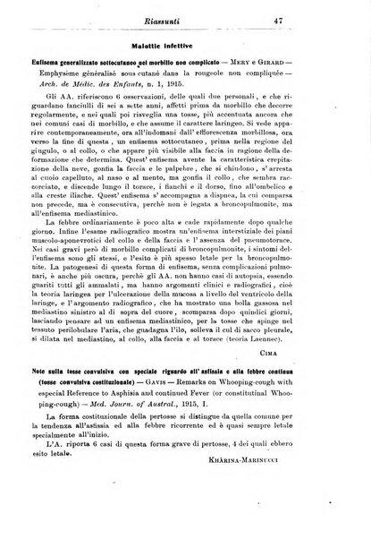 La pediatria periodico mensile indirizzato al progresso degli studi sulle malattie dei bambini