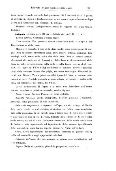 La pediatria periodico mensile indirizzato al progresso degli studi sulle malattie dei bambini