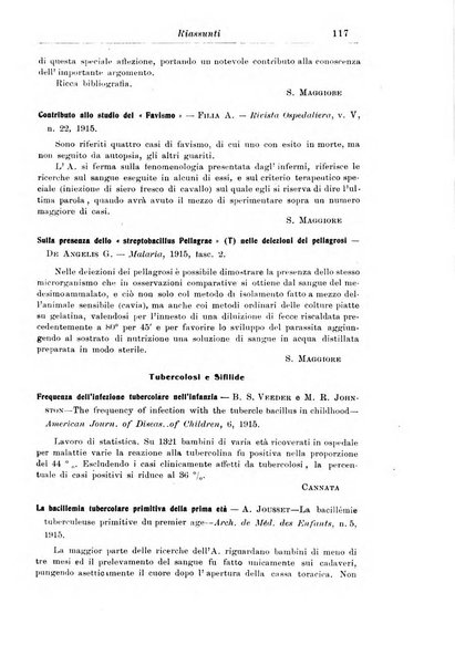 La pediatria periodico mensile indirizzato al progresso degli studi sulle malattie dei bambini