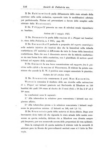 La pediatria periodico mensile indirizzato al progresso degli studi sulle malattie dei bambini