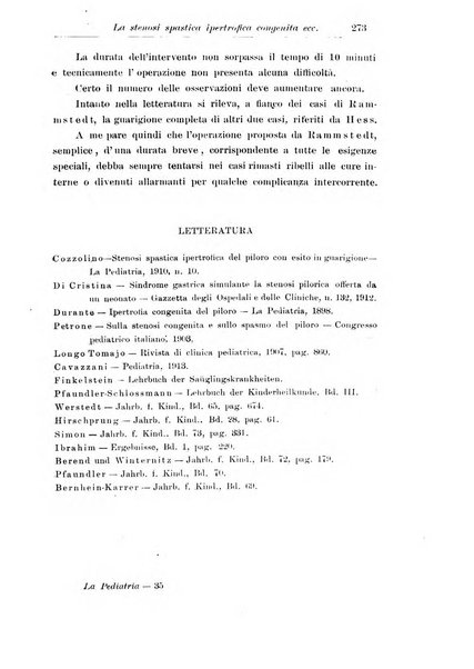 La pediatria periodico mensile indirizzato al progresso degli studi sulle malattie dei bambini