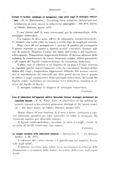 La pediatria periodico mensile indirizzato al progresso degli studi sulle malattie dei bambini