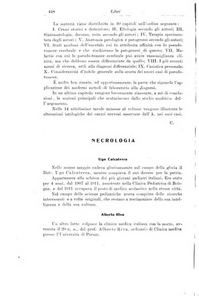 La pediatria periodico mensile indirizzato al progresso degli studi sulle malattie dei bambini