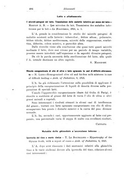 La pediatria periodico mensile indirizzato al progresso degli studi sulle malattie dei bambini