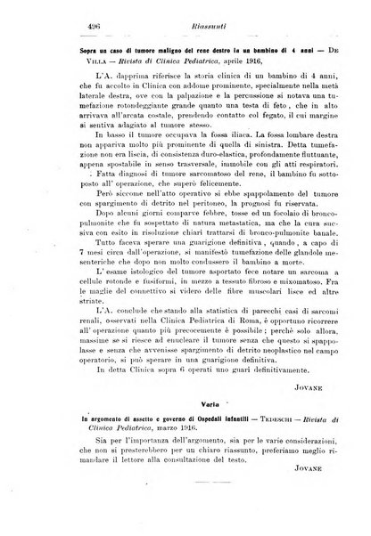 La pediatria periodico mensile indirizzato al progresso degli studi sulle malattie dei bambini