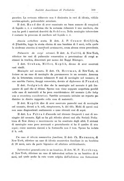 La pediatria periodico mensile indirizzato al progresso degli studi sulle malattie dei bambini