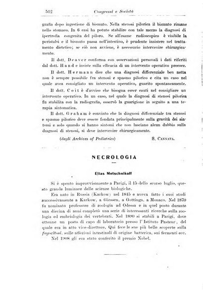 La pediatria periodico mensile indirizzato al progresso degli studi sulle malattie dei bambini