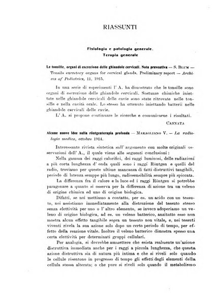 La pediatria periodico mensile indirizzato al progresso degli studi sulle malattie dei bambini