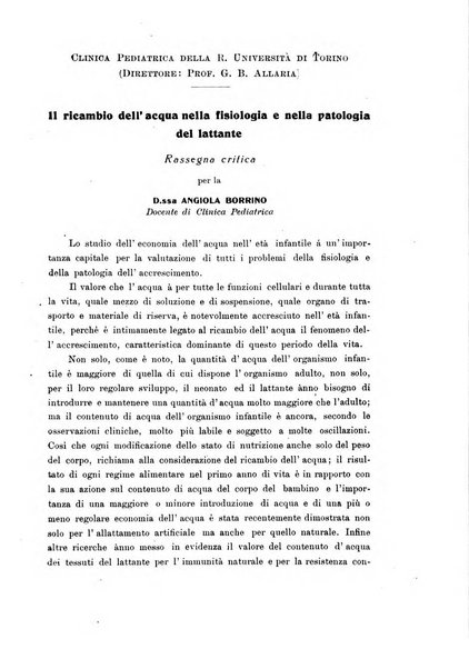 La pediatria periodico mensile indirizzato al progresso degli studi sulle malattie dei bambini