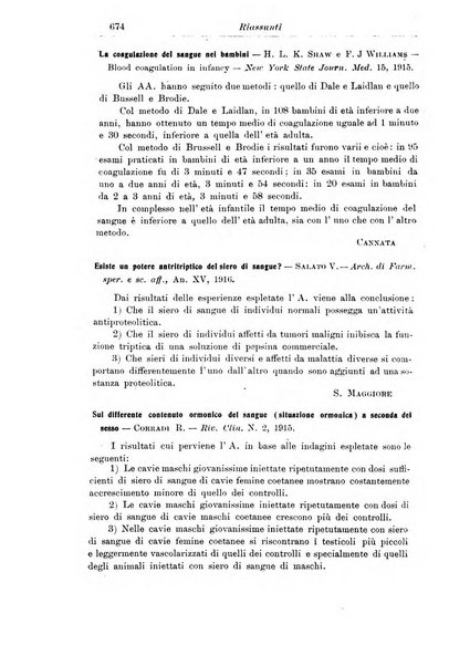 La pediatria periodico mensile indirizzato al progresso degli studi sulle malattie dei bambini