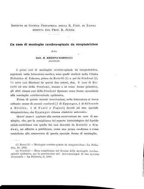 La pediatria periodico mensile indirizzato al progresso degli studi sulle malattie dei bambini