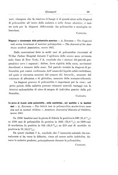 La pediatria periodico mensile indirizzato al progresso degli studi sulle malattie dei bambini