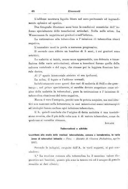 La pediatria periodico mensile indirizzato al progresso degli studi sulle malattie dei bambini