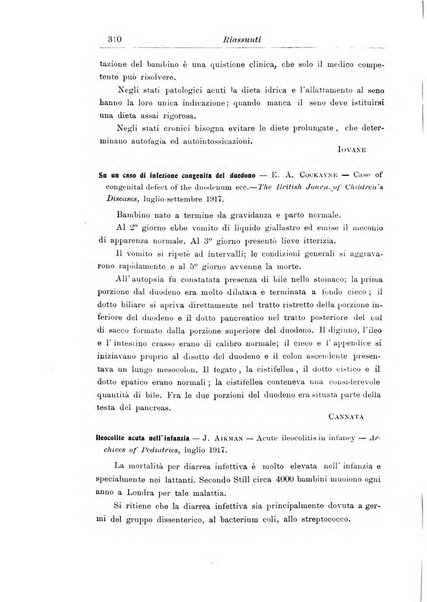 La pediatria periodico mensile indirizzato al progresso degli studi sulle malattie dei bambini