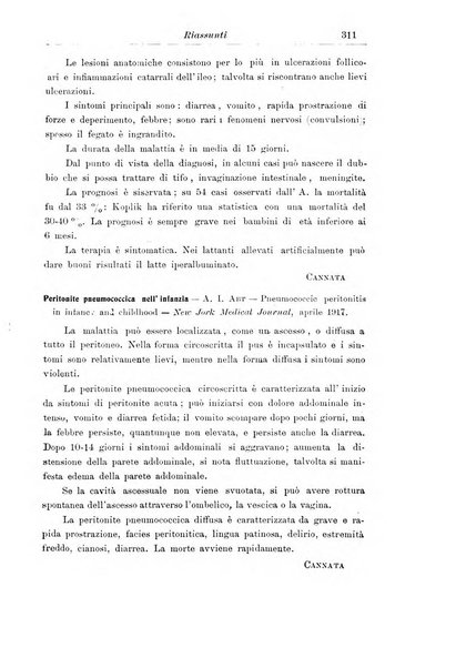 La pediatria periodico mensile indirizzato al progresso degli studi sulle malattie dei bambini