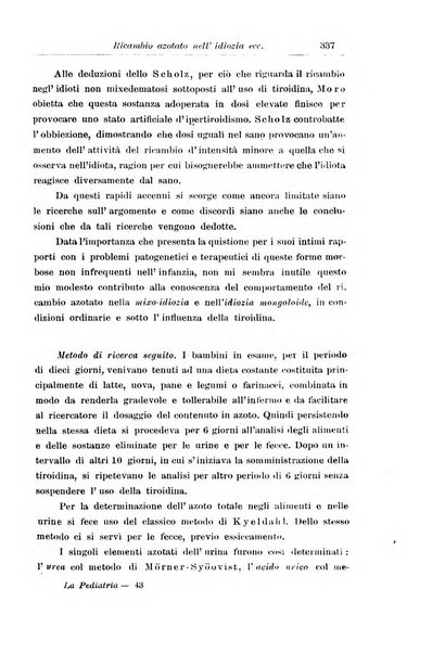 La pediatria periodico mensile indirizzato al progresso degli studi sulle malattie dei bambini