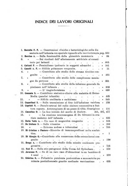 La pediatria periodico mensile indirizzato al progresso degli studi sulle malattie dei bambini