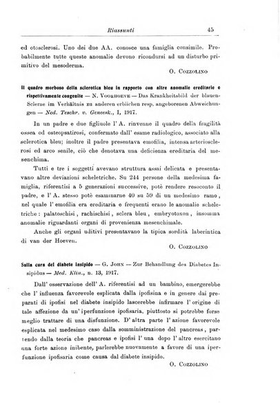 La pediatria periodico mensile indirizzato al progresso degli studi sulle malattie dei bambini