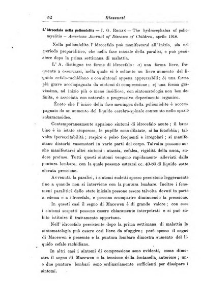 La pediatria periodico mensile indirizzato al progresso degli studi sulle malattie dei bambini