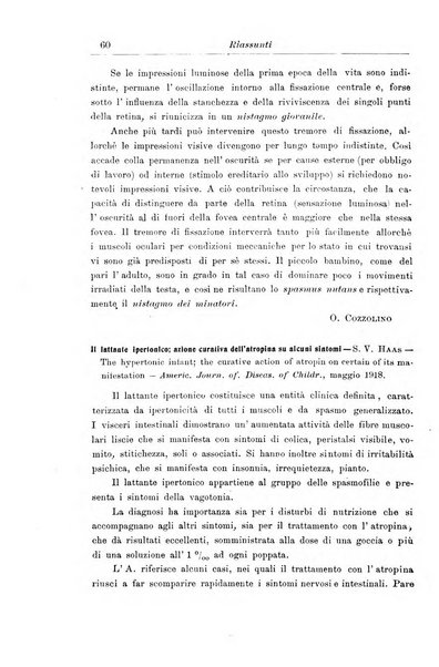 La pediatria periodico mensile indirizzato al progresso degli studi sulle malattie dei bambini