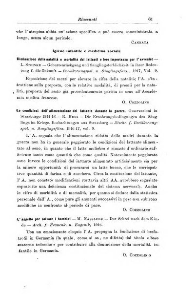 La pediatria periodico mensile indirizzato al progresso degli studi sulle malattie dei bambini