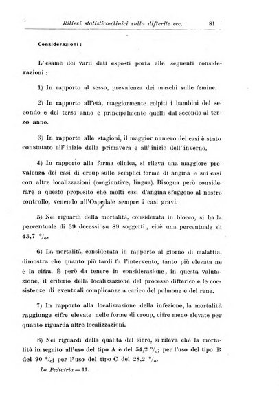 La pediatria periodico mensile indirizzato al progresso degli studi sulle malattie dei bambini