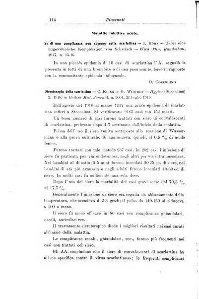 La pediatria periodico mensile indirizzato al progresso degli studi sulle malattie dei bambini