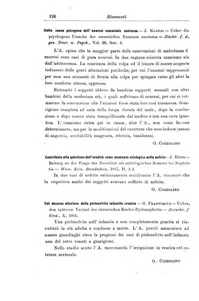 La pediatria periodico mensile indirizzato al progresso degli studi sulle malattie dei bambini