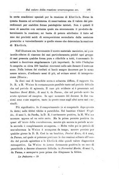 La pediatria periodico mensile indirizzato al progresso degli studi sulle malattie dei bambini