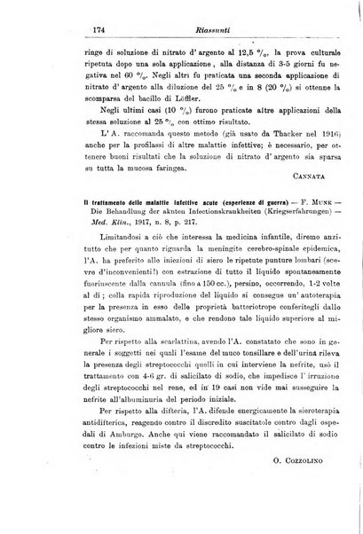 La pediatria periodico mensile indirizzato al progresso degli studi sulle malattie dei bambini