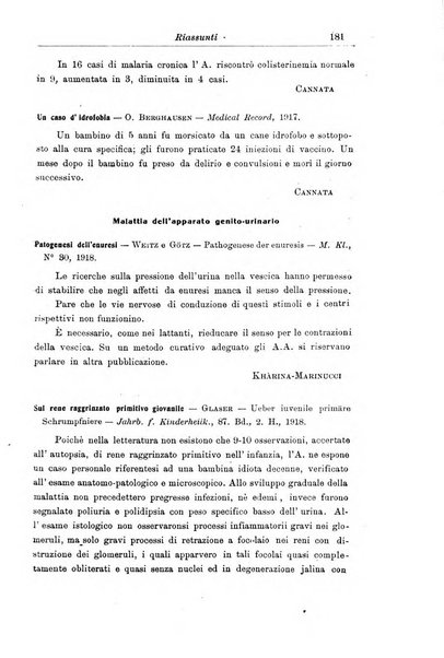 La pediatria periodico mensile indirizzato al progresso degli studi sulle malattie dei bambini