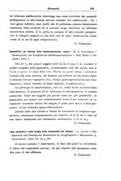 La pediatria periodico mensile indirizzato al progresso degli studi sulle malattie dei bambini