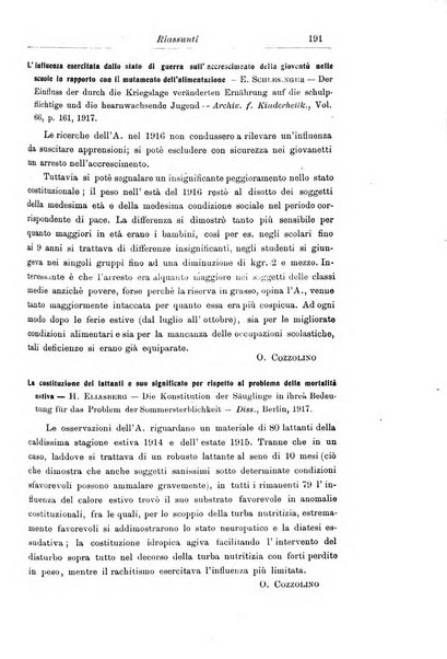 La pediatria periodico mensile indirizzato al progresso degli studi sulle malattie dei bambini