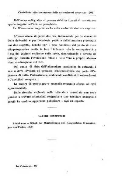 La pediatria periodico mensile indirizzato al progresso degli studi sulle malattie dei bambini