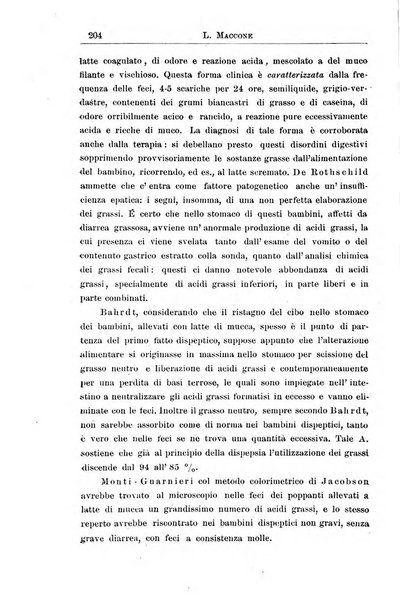 La pediatria periodico mensile indirizzato al progresso degli studi sulle malattie dei bambini