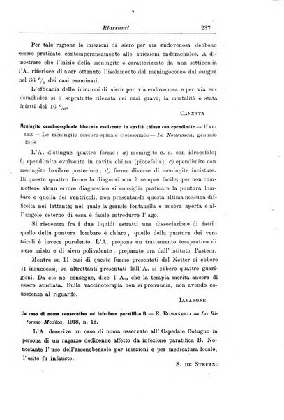 La pediatria periodico mensile indirizzato al progresso degli studi sulle malattie dei bambini