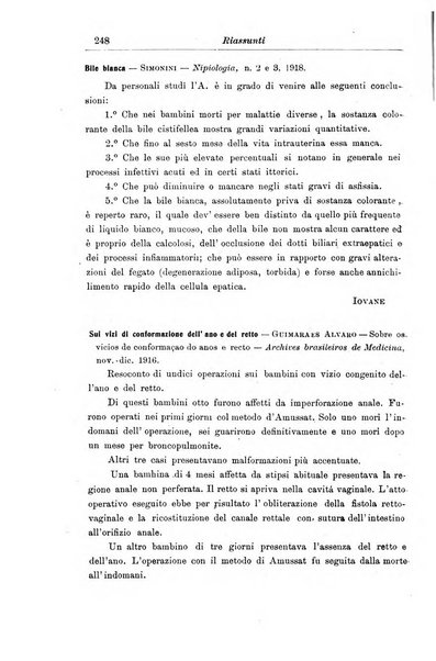 La pediatria periodico mensile indirizzato al progresso degli studi sulle malattie dei bambini