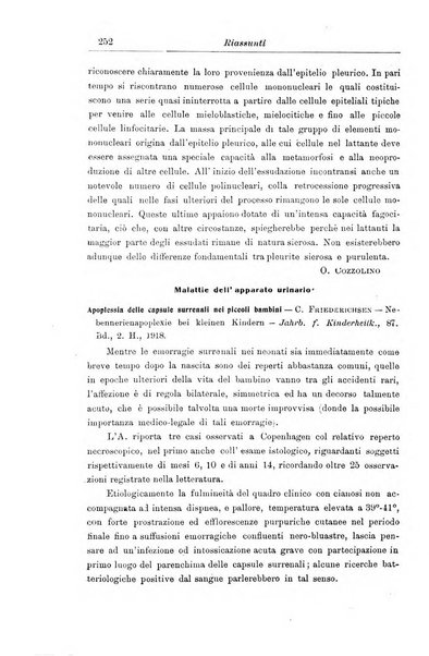 La pediatria periodico mensile indirizzato al progresso degli studi sulle malattie dei bambini