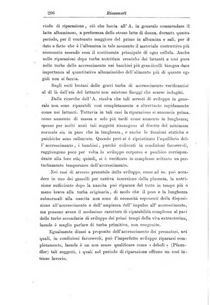 La pediatria periodico mensile indirizzato al progresso degli studi sulle malattie dei bambini