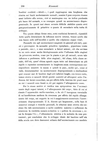 La pediatria periodico mensile indirizzato al progresso degli studi sulle malattie dei bambini