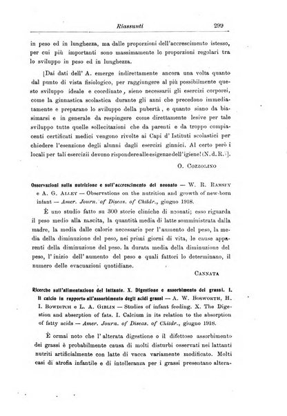 La pediatria periodico mensile indirizzato al progresso degli studi sulle malattie dei bambini